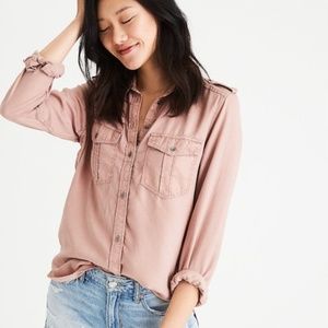 American Eagle Boyfriend Fit Button Up